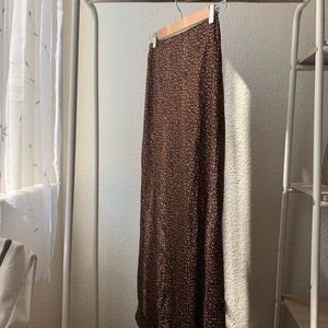 Patterned Midi-Skirt